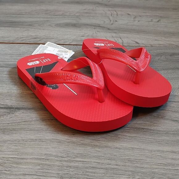 New With Tags Gap Kids / Star Wars™ Red Size 12/13 Flip Flops‎ - Picture 6 of 10